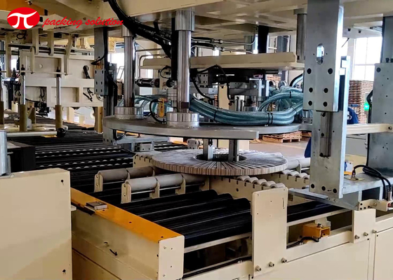 Dustproof Copper Coil Packing Line Stacking System 500mm ID Steel Coil Wrapping Line