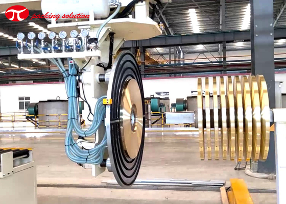 Slitted Coil Wrapping Machine Belt 5T Coil Stretch Wrapping Machine
