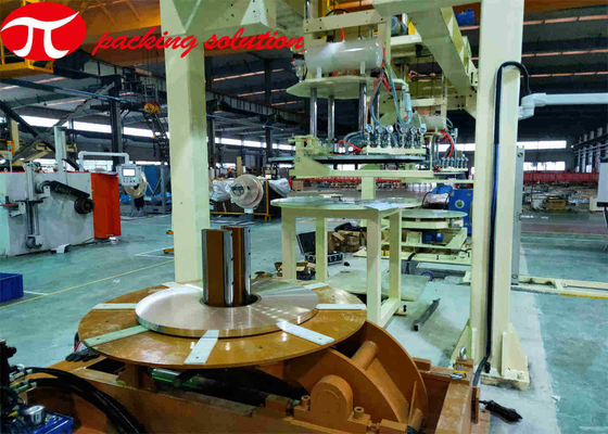 High Efficiency Copper Coil Packing Machine With Welding Stacking And Circumferential Labeling System