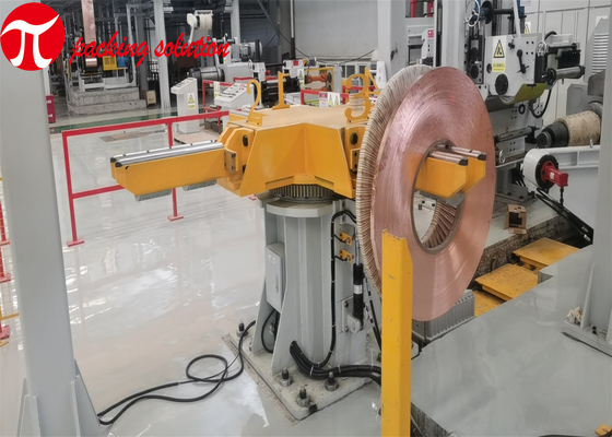 Customized  Coil Packaging Line Welding Stacking 20mm-60mm With Strapping Dustproof