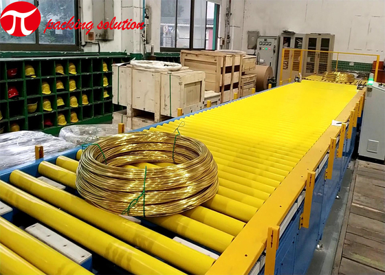 Horizontal Copper Wire Wrapping Machine With Slope Loading And Double Station