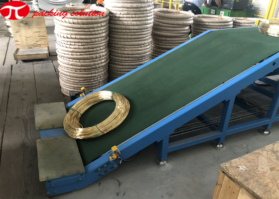 Horizontal Copper Wire Wrapping Machine With Slope Loading And Double Station