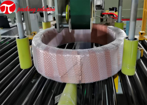 Horizontal Copper Coil Packing Machine With Automatic Loading System 50HZ ID 508mm-610mm