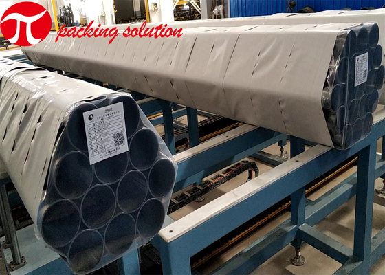 Semi Auto Steel Tube Packing Machine Horizontal Stretch Film Packing Machine 20r/Min