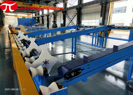 Automatic Steel Tube Packing Machine Stretch Film Wrapping Machine 200mm Dia 55mm ID