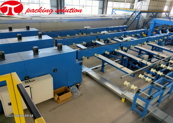 2.4kw Automatic Alarm Pipe Bundle / Steel Tube Packing Machine Safe Operation 70r/Min