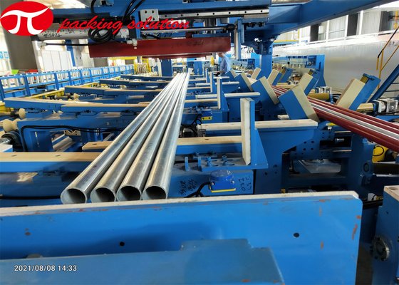 2.4kw Automatic Alarm Pipe Bundle / Steel Tube Packing Machine Safe Operation 70r/Min
