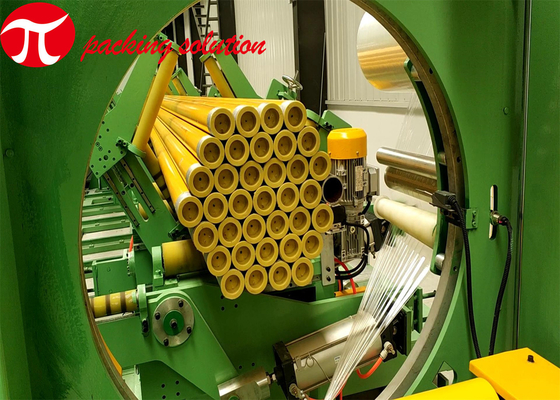 1000mm OD Tube Wrapping Machine 12 Months Warranty With Bundling Strapping System