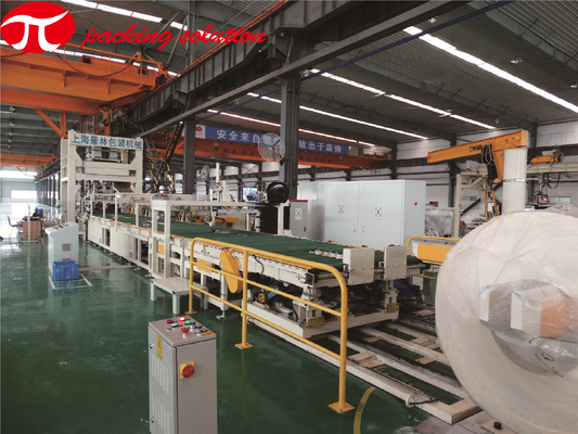 Horizontal Steel Coil Wrapping Line /  Auto Packing Line 60-500mm Width With  Stacking System