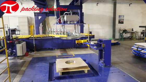 Horizontal Steel Coil Wrapping Line 508/610mm ID Automatic Loading CE Approved
