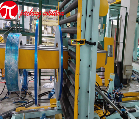 1000mm Automatic Horizontal Steel Coil Packing Machine 380V 50Hz