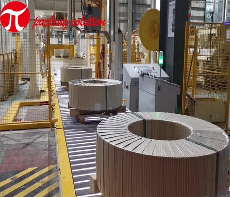 Horizontal Wrapping Steel Coil Packing Machine 380V 50HZ 800mm OD