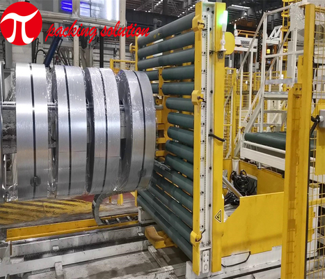 Fully Automatic Steel Coil Strapping Machine Standard Color  800mm-1500mm OD Can Be Customized