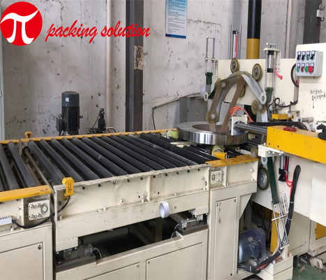 380V Automatic Steel Coil Packing Line With Stacking System And Unloading System