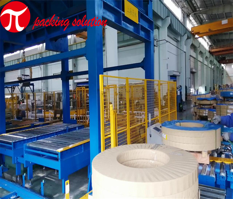 Jinglin Horizontal Coil Wrapping Machine Width 70mm-300mm 380V  For Metallurgical Industries