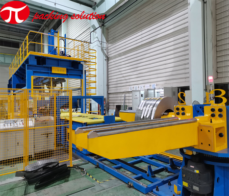 Jinglin Horizontal Coil Wrapping Machine Width 70mm-300mm 380V  For Metallurgical Industries