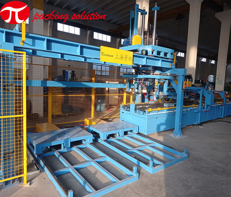 PLC Control Steel Coil Horizontal Industrial Wrapping Machine 380V 50Hz