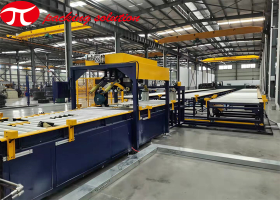 Automatic Horizontal High Speed Turning Wire And Cable Packing Machine With Turnstile