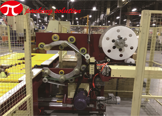 JINGLIN Horizontal Coil Wrapping Machine 1.5kw Automatic Material With Feeding / Cutting