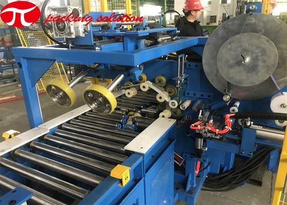 3KW Automatic Horizontal Bearing Packing Machine With Feeing Out Feeding Roller Conveyor
