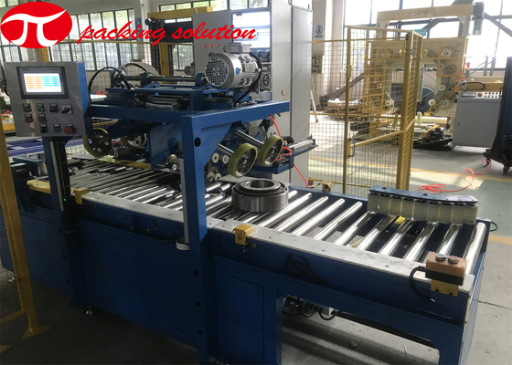 3KW Automatic Horizontal Bearing Packing Machine With Feeing Out Feeding Roller Conveyor