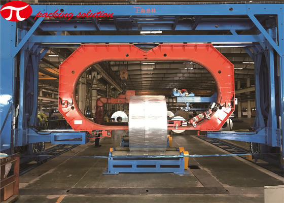 Fully Automatic Easy Operation Master Aluminum Coil Packing Line  Coil OD 800mm-2100mm