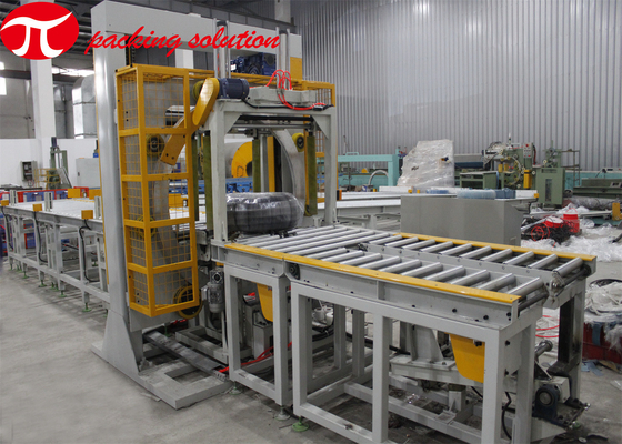 GG600 Stretch Film Packing Machine Steel Pipe Wrapping Conveying Speed 10m-20m/Min