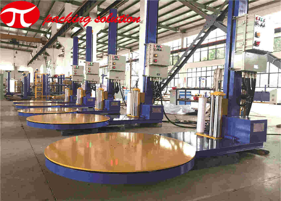 Automatic Turntable Pallet Wrapper JL2100-E With Explosion-Proof Device 1200mm Wider Film Carriage