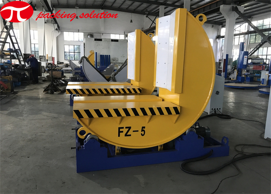 Steel Coil Upender Industrial Flip Coil Turnover Machine 5T Max Loading 600mm Width