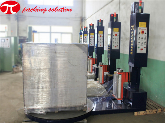 Automatic Stretch Wrapping Machine Anti Explosion Pallet Packing Machine With Ramp
