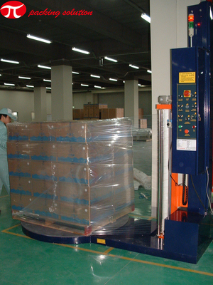 JINGLIN Fully Automatic Shrink Packing Machine 11r/Min 1500mm Turntable Stretch Wrapper