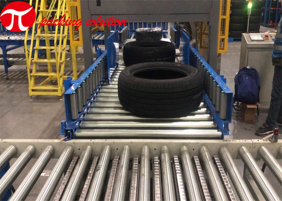 High Reliability Tire Packing Machine Automatic Horizontal Tyre Wrapping Machine 2.2kW