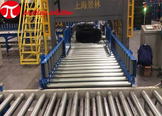 High Reliability Tire Packing Machine Automatic Horizontal Tyre Wrapping Machine 2.2kW