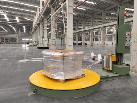 Fully Automatic Pallet Wrapper Remote Control Pallet Packing Machine With Scale 2100mm