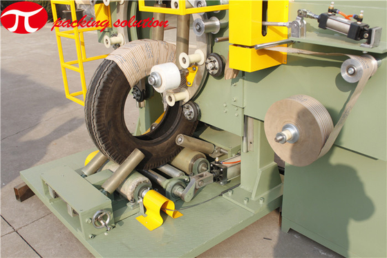 Truck Tire Packing Machine​ Automatic Vertical Top Loading 20-90r/Min Ring Speed