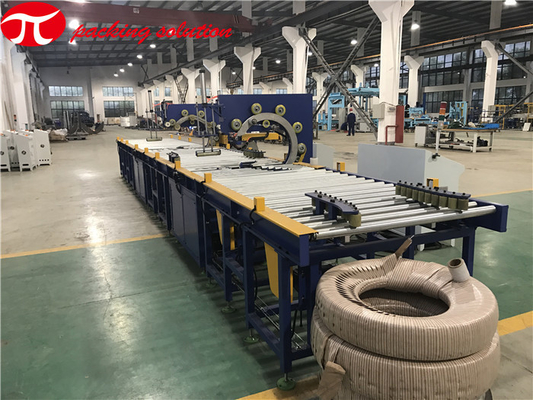 Easy Opertation Horizontal Tyre Packaging Machine GW300 1.5kw With Motor Conveyor