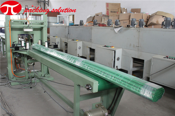 500kg Horizontal Wrapping Machine 1.5kw 0-12m/Min Stretch Film Wrapper Control Mode PLC