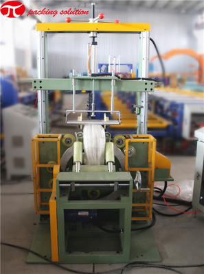 HDPE Horizontal Coil Packaging Machine , Rubber Hose Wrapping Machine 1.0kw