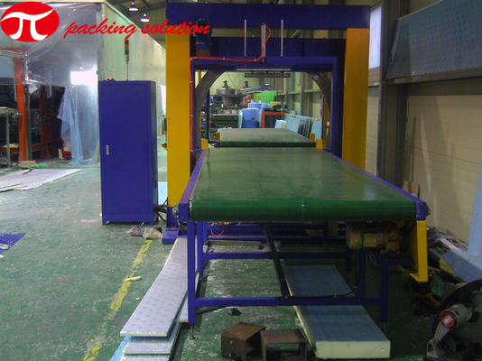 Horizontal Stretch Film Wrapping PLC Control Wood Board Steel & Copper Coil Packing Machine