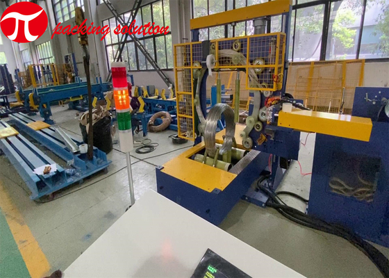 Automatic Vertical Steel Coil Packing Machine 1.5KW 90r/Min