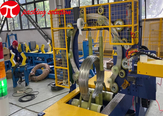 Trolley Steel Wire Packing Machine Max Loading 200KG PLC Control 1.5KW