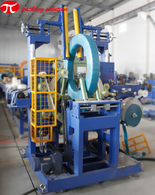 Automatic Steel Wire Stretch Film Wrapping Machine GS300 800mm Coil OD One Year Warranty