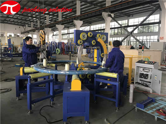 2500kg 5.0kw Steel Wire Packing Machine Horizontal Coil Wrapping Machine Automatic