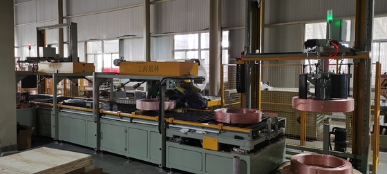 Horizontal Copper Coil Packing Machine With Automatic Loading System 50HZ ID 508mm-610mm