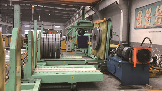 High Speed Horizontal Steel Coil Packing Line OD 800-1500mm