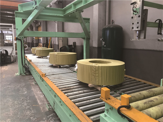 High Speed Horizontal Steel Coil Packing Line OD 800-1500mm