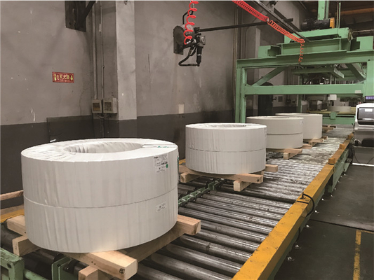 Horizontal Steel Coil Wrapping Line Customized PLC Control