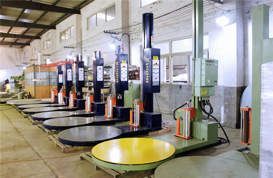 Automatic Pallet Wrapper Stretch Machine Pallet Packing Machine With Auto Film Cutter