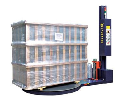 Automatic Pallet Wrapper Stretch Machine Pallet Packing Machine With Auto Film Cutter