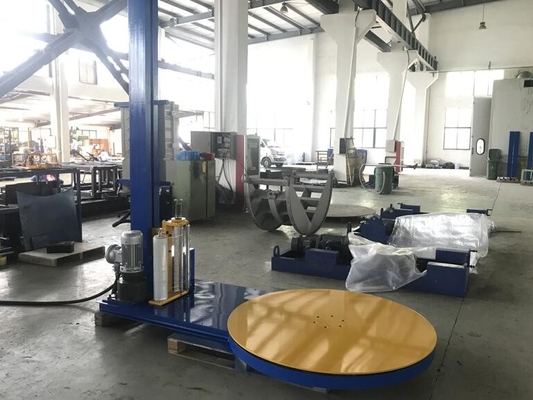 JINGLIN Fully Automatic Shrink Packing Machine 11r/Min 1500mm Turntable Stretch Wrapper
